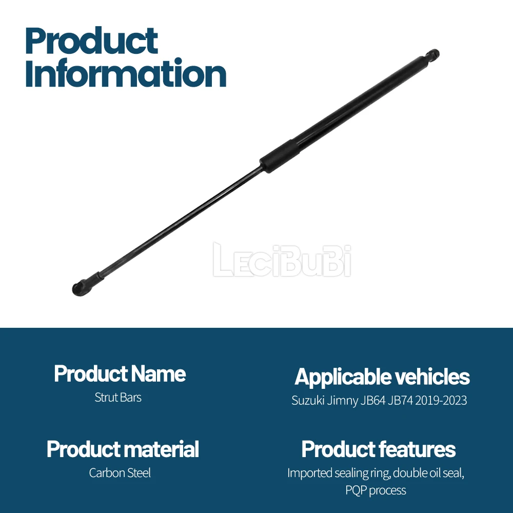 For Suzuki Jimny JB64 JB74 2019-2023 1pcs Rear Door Rod Auto Rear Door 90-Degree Support Metal Gas Impact Lift Rod Accessories 4