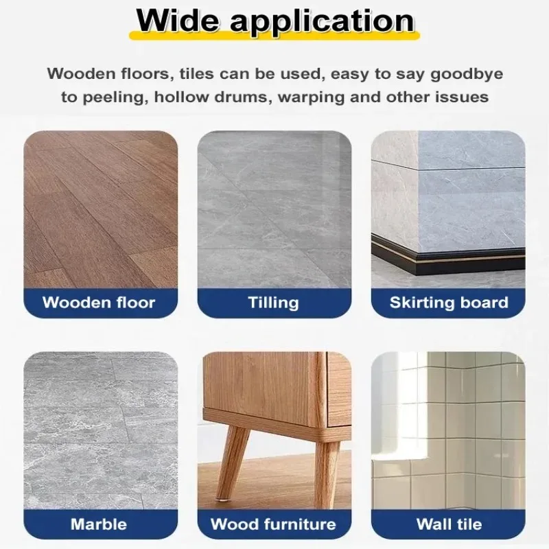 Tile Hollow Repair Adhesive High Penetration Grout Filling Strong Bonding Back Adhesive for Wall Floor Ceramic Crack Fix