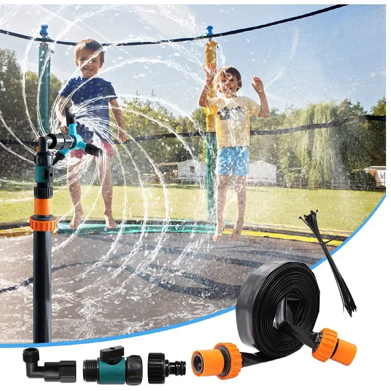 Trampoline Sprinkler Kit garden sprinkler Summer Outdoor Children's Game Sprayer Cooling System Garden Children's Water Entertainment