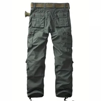 Men Combat Pants With Knee Pads Tactical Cargo Sport Trousers Camouflage Multicam Trekking Hunting Clothes（Not belt） 2