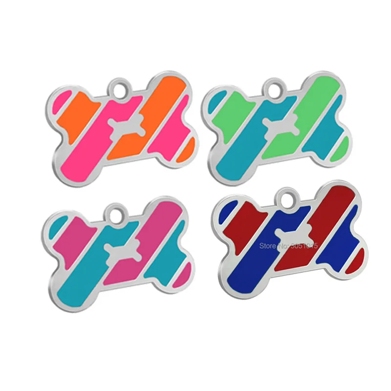 Commercio All'Ingrosso 20 Pz Targhetta Identificativa Per Cani Forma Di Osso Targhette Per Animali Domestici Targhette Per Cani Anti-Smarrimento Targh