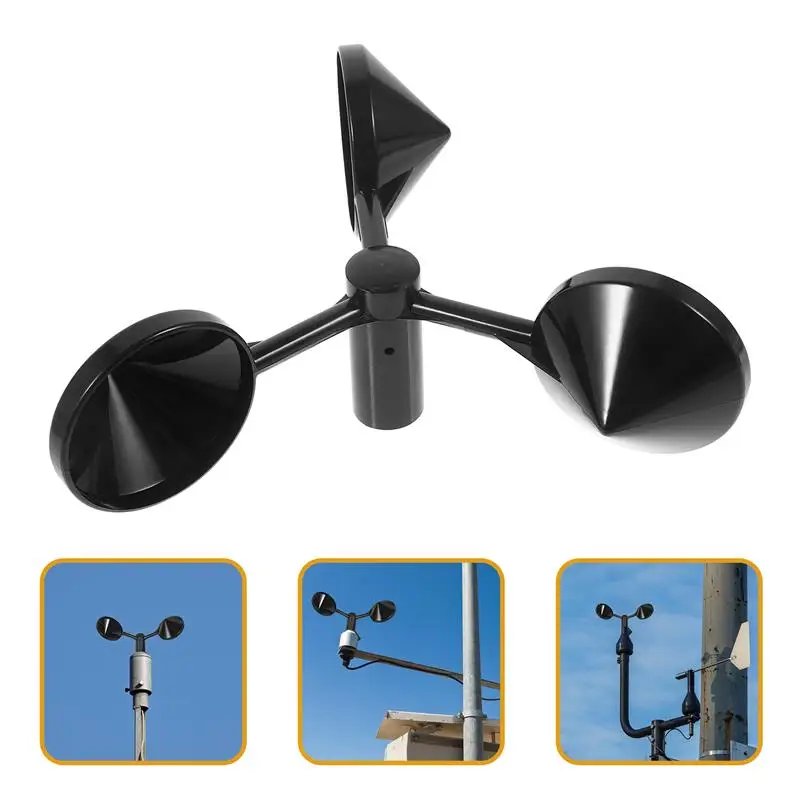 

Anemometer Wind Cup Wind Sensor Monitoring ABS Wind Cup Output Transmitter Housing Monitoring Sensor Wind 3-Cup Wind Sensor