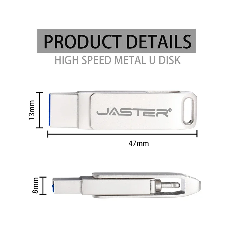 USB 3.0 Flash Drives 256GB Lightning Pen Drive for IPhone 13 Silver 2 in 1 Memory Stick 128GB Waterproof Pendrive 64GB Storange
