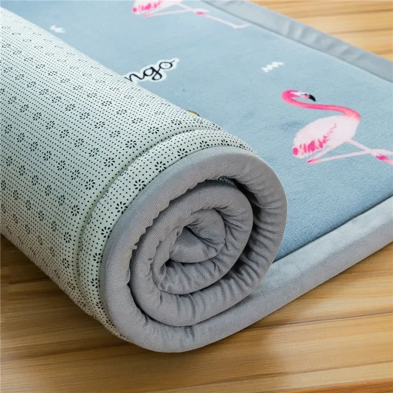 

Cotton Mattress Topper Tatami Mat Non-slip Thin Bed Pad Upholstery Home Electric Fire Mattress Bedroom Furniture Accessories