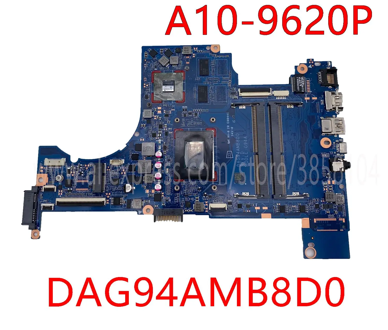 

For HP Pavilion 15-CD Motherboard DAG94AMB8D0 926288-001 926288-601 With A10-9620P CPU