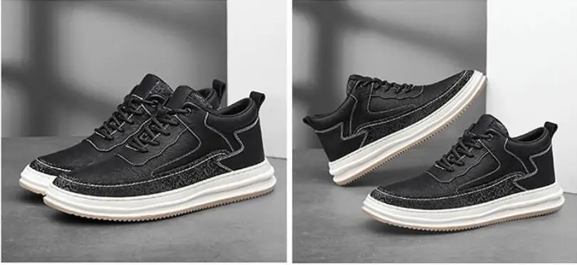 Herren Elevator Sneaker Aus Echtleder Für 8cm Mehr Körpergröße_voghion.com