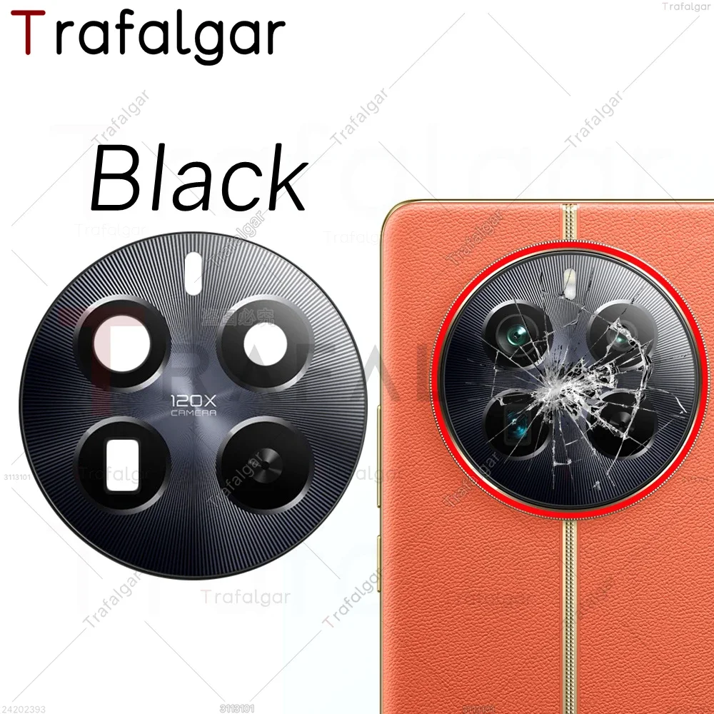 후면 카메라 유리 렌즈 커버, Realme 12 Pro + Plus 5G RMX3840 RMX3841, 접착 스티커 포함 교체