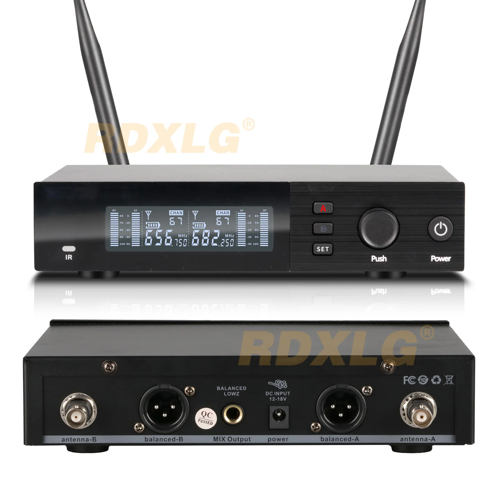 SENNESAI SLXD4 WA304 악기 케이블 전문가용 듀얼 채널 기타 베이스 무선 시스템 송신기 및 수신기, 밴드용