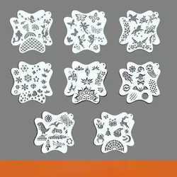 Reusable Face Painting Templates for All Ages - Professional Body Art & Makeup Tools (8PCS)