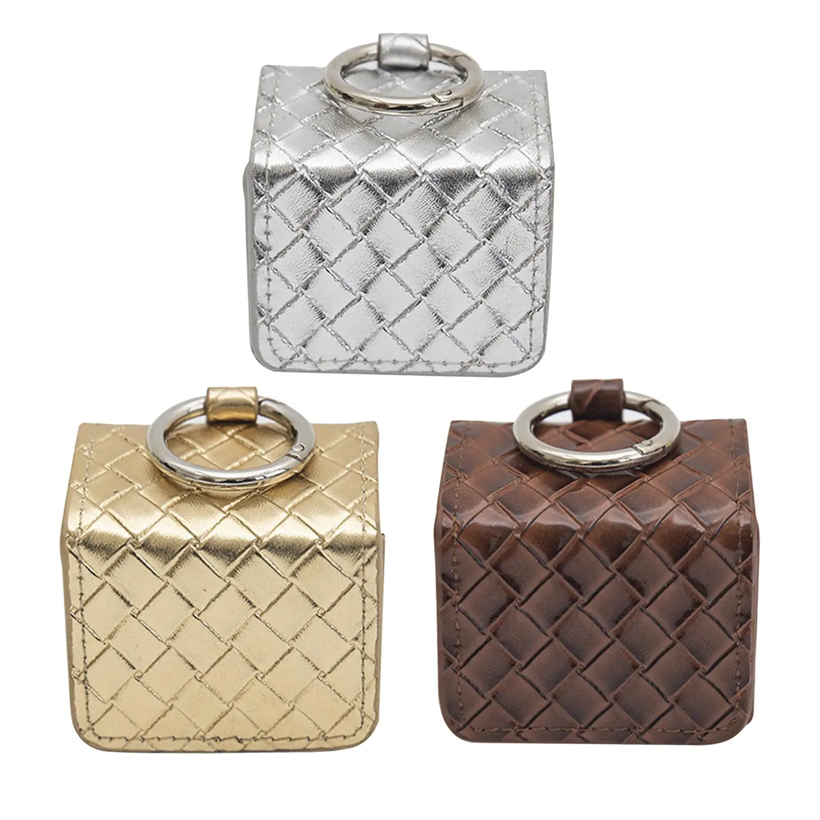 

Durable Golf Ball Bag Mini Lightweight Water Resistant Leather Square Waist Pack Carrier Storage Case