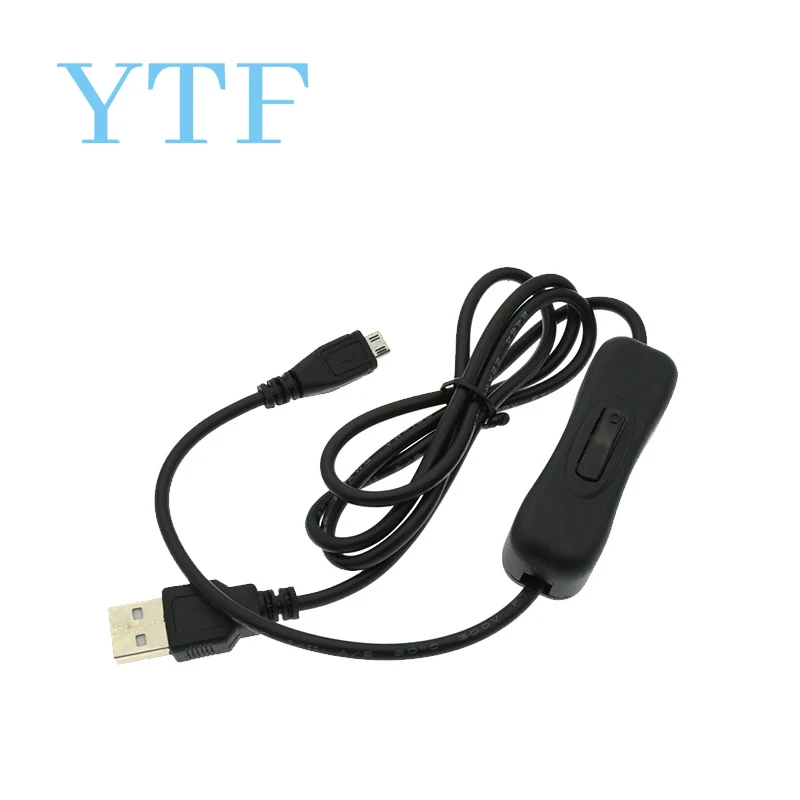 USB Cable With ON/OFF micro Switch Toggle Power For Raspberry Pi 2 3 Zero Black And White raspberry pi cable
