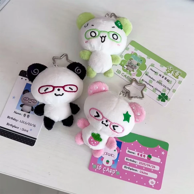Cartoon Plüsch Puppe Original Scroll Serie Engel Roll Panda Anhänger Nette Puppe Alten Geschmack Paket Hängende Dekoration Schlüsselbund