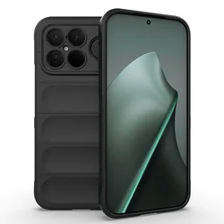Rugged Airbag Anti - Drop Armor Heavy Duty Phone Case - Poco M7 Plus (Black)