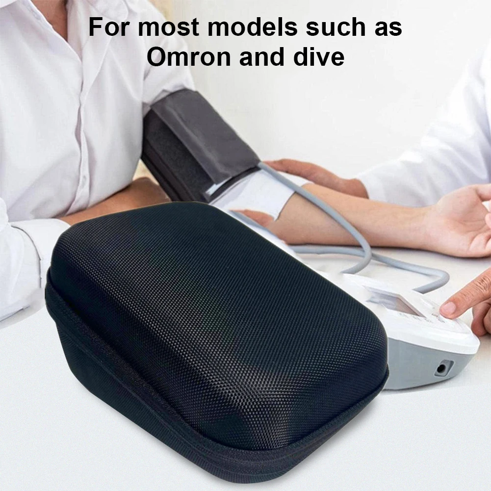 Carrying Storage Travel Bag for Omron Yuwell Blood Pressure Monitor Shockproof  Hard Shell Case Anti-scratch Protective Pouch