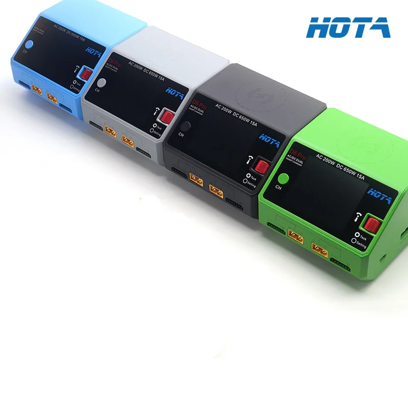 Умное зарядное устройство HOTA D6 Pro AC200W DC650W 15A для Lipo LiIon NiMH аккумулятора для iPhone Samsung с беспроводной зарядкой