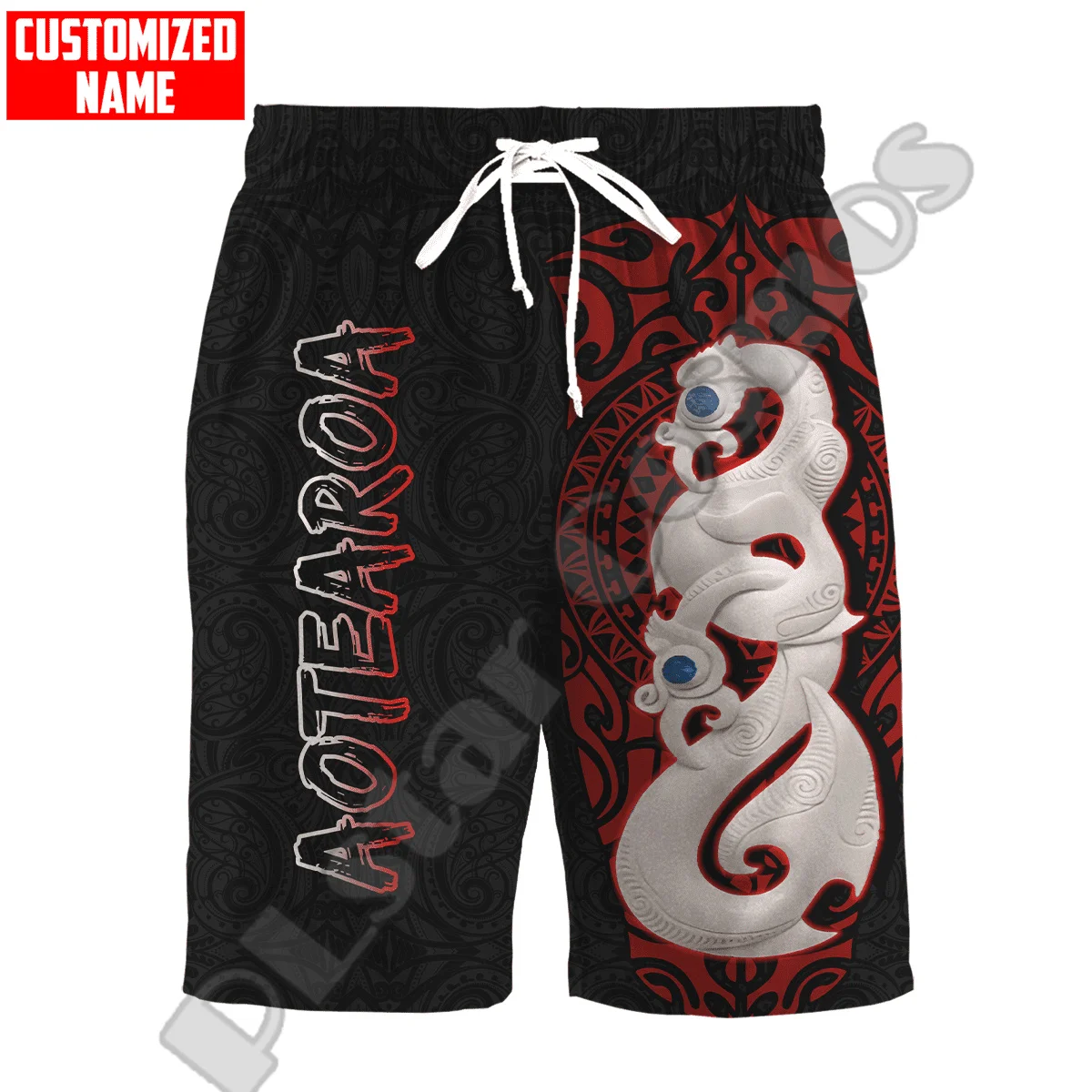 

Newest Custom Name New Zealand Maori Aotearoa Tattoo Retro 3DPrint Summer Harajuku Streetwear Funny Casual Beach Shorts Pants X4