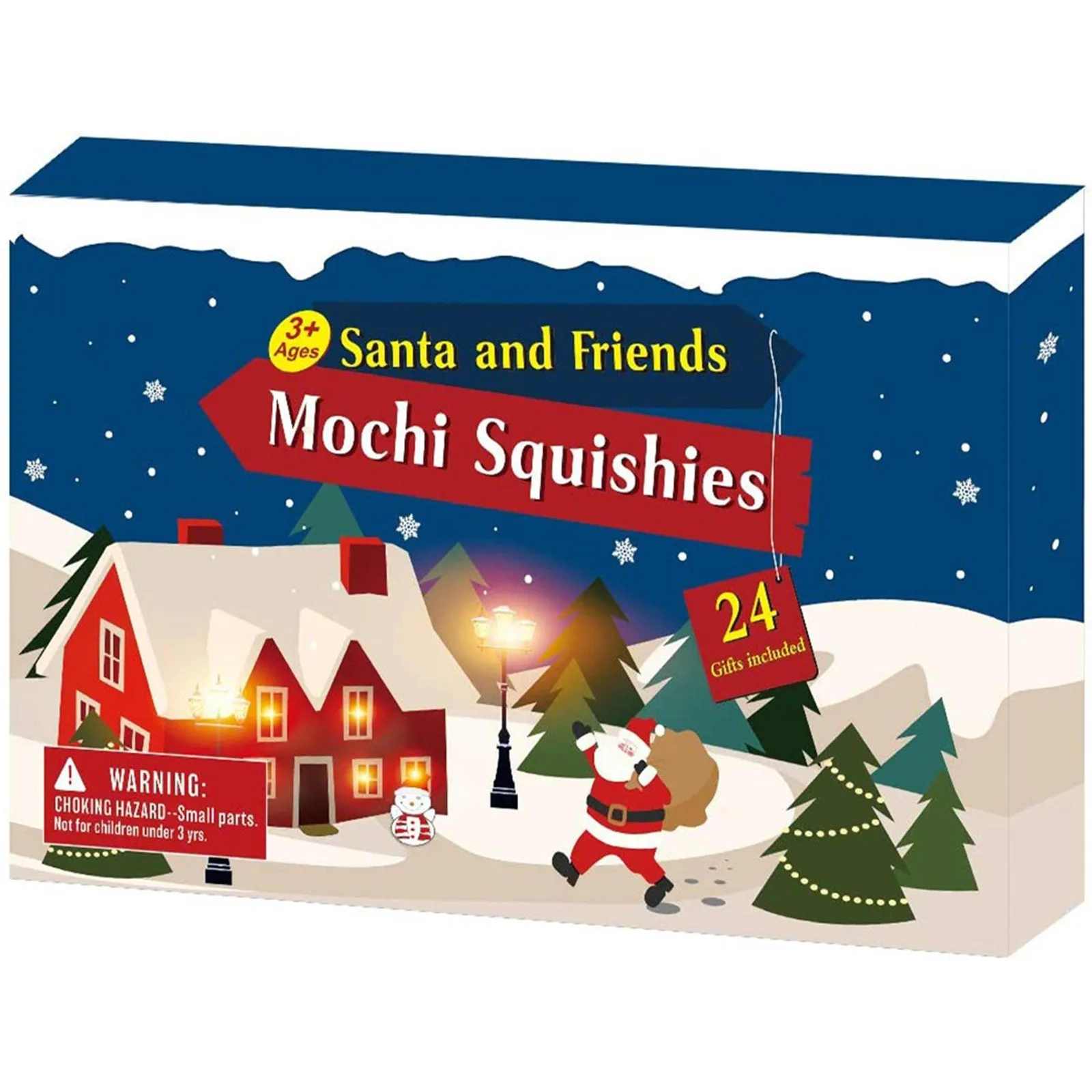 

Рождественский календарь для замешивания Mochi, животные, Рождественский календарь, креативные рождественские подарочные игрушки, милый сюрприз