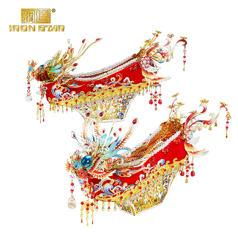 MMZ MODEL IRON STAR 3D Metal Puzzle Bridal Sedan Chair ssembly Model DIY 3D Laser Cut Model Puzzle Toys Gift for girl 5