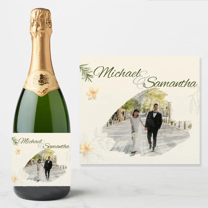 Etichette Personalizzate Per Bottiglie Di Vino E Champagne | Adesivi Con Foto E Testo Per Matrimonio, Laurea E Compleanno