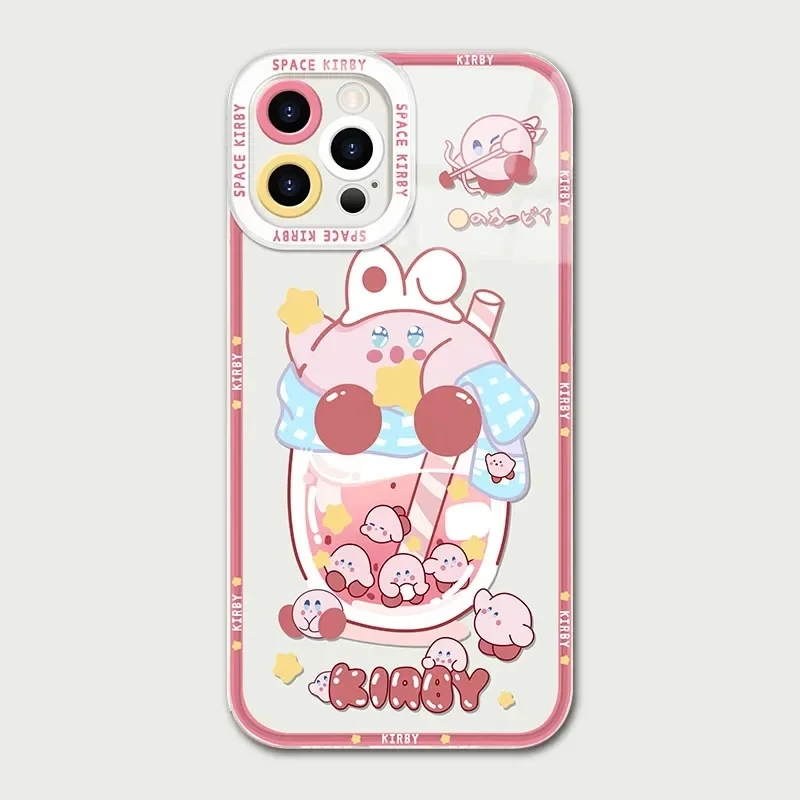 thumbnail image 1 of Funda de teléfono transparente k-kirby de dibujos animados para iPhone, 15, 14 Pro Max, 13, 12 Mini, 11 Pro, XR, XS, X, 8, 7, 6, 6S Plus, SE, 2020, 1 of 5