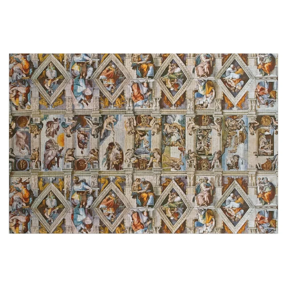 

Ceiling of the sistine chapel in the Vatican, Rome, Italy Jigsaw Puzzle Wooden Boxes Wood Photo Personalized Puzzle
