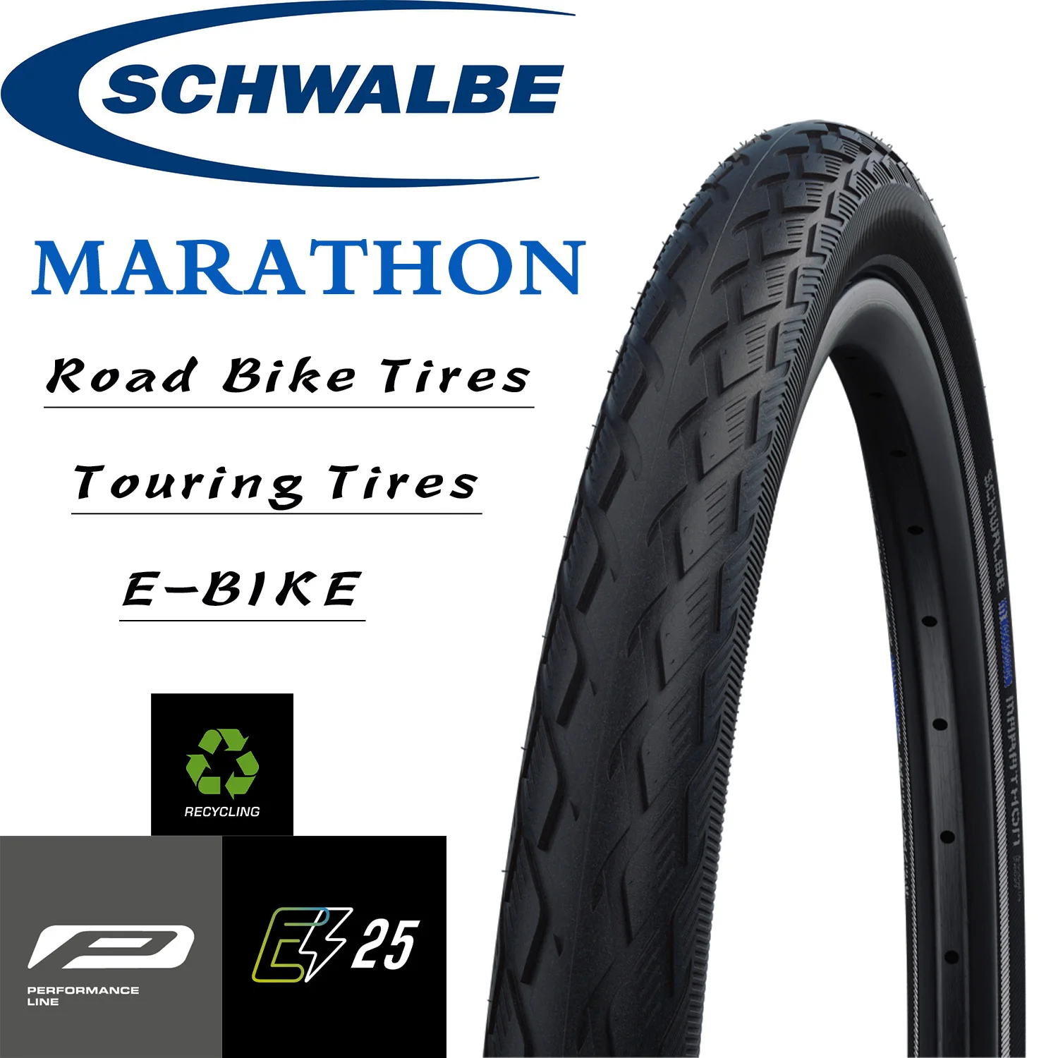 Recycled bike tires have arrived with the Schwalbe Green Marathon