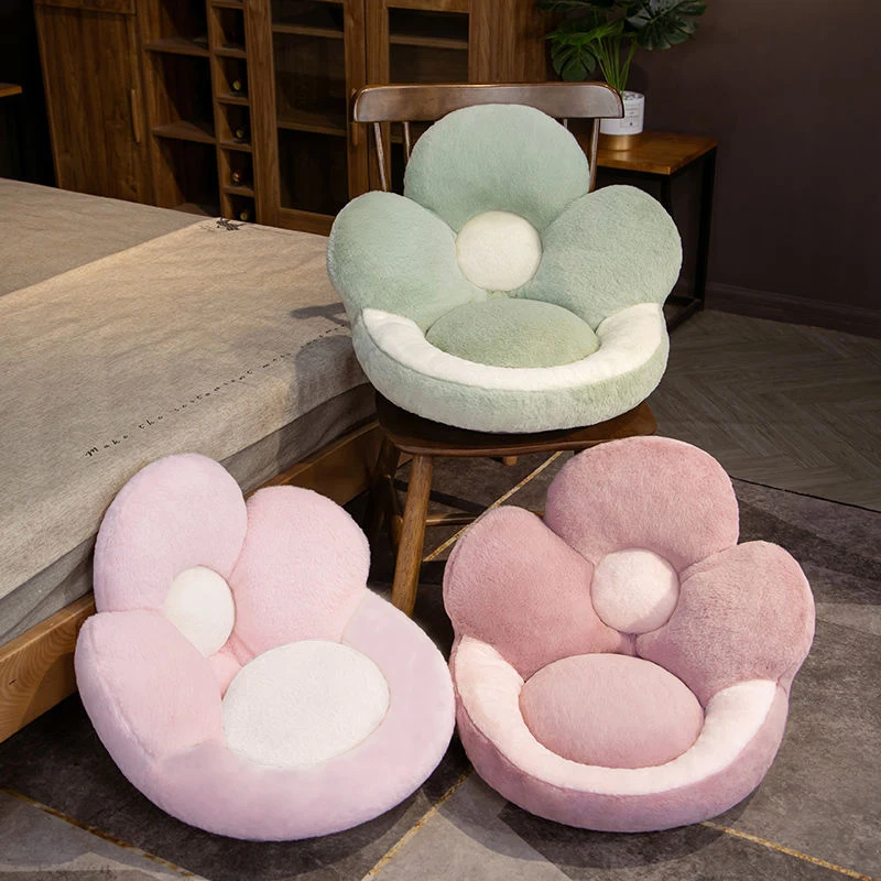 Kawaii Therapy Soft Pastel Flower Seat Cushion