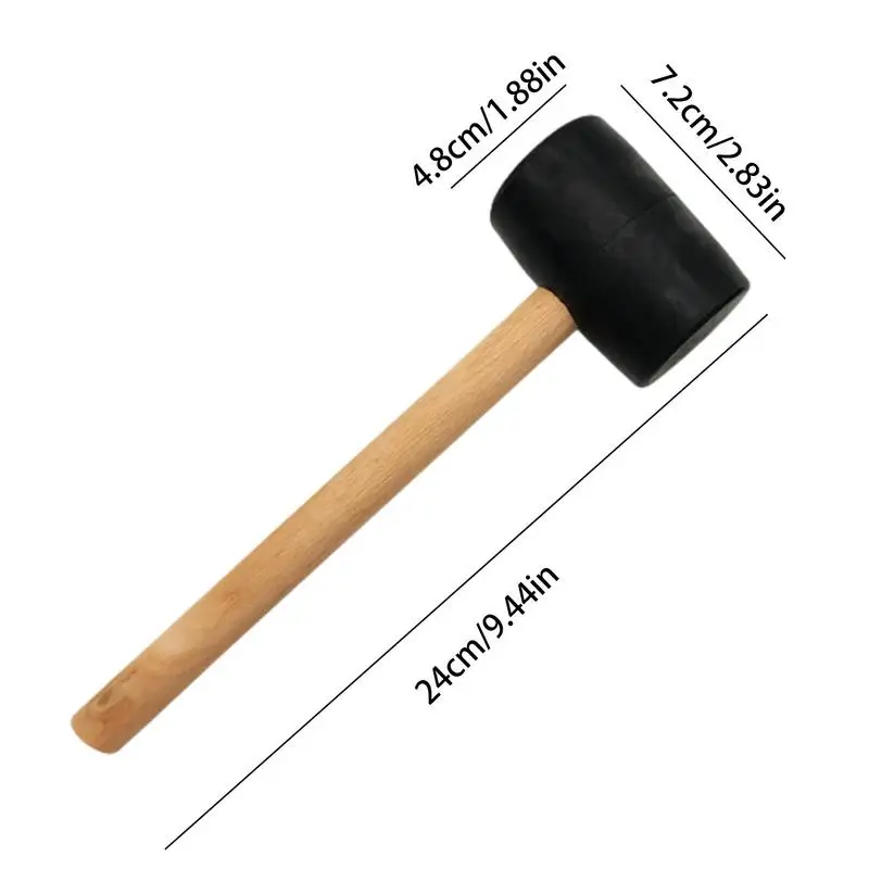 Rubber Hammer Solid Wood Hammer Jewelry Tool Handles Panel Beating Construction Woodworking Tool rubber hammer woodworking tool