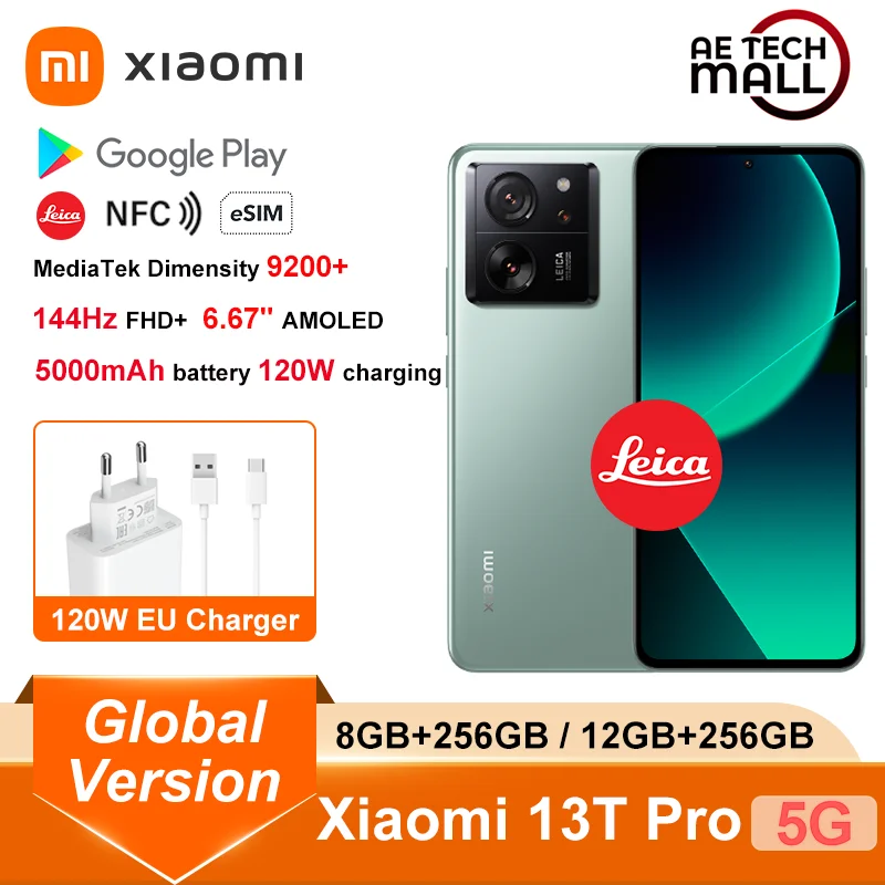 Global Version Xiaomi Mi 13T Pro 144Hz 6.67 AMOLED Display MTK Dimensity  9200+ NFC 50MP Leica Camera 120W HyperCharge MIUI 14 - AliExpress