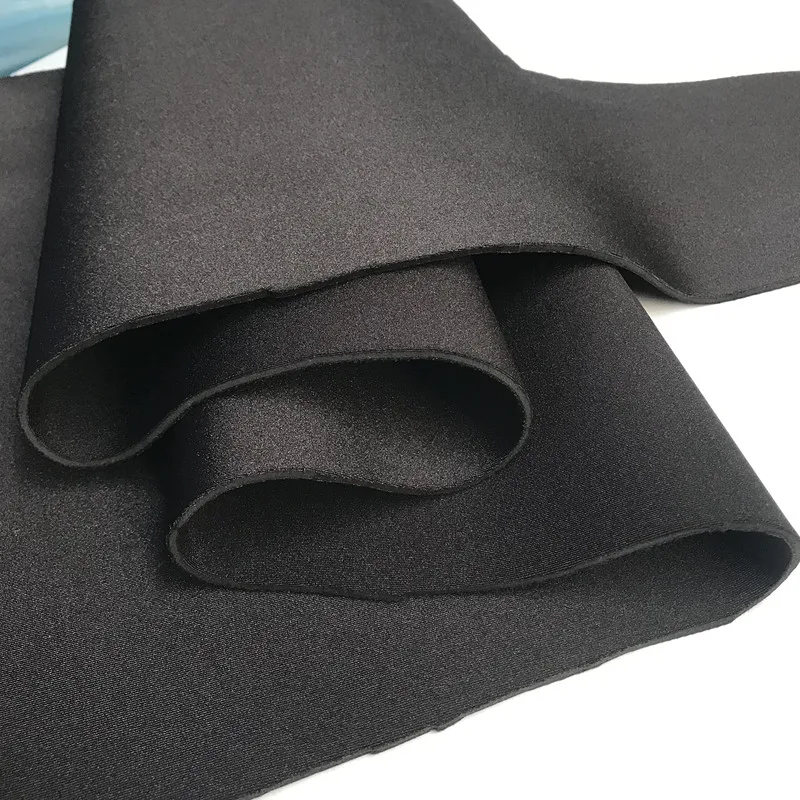 Neopren Stoff Schwarz 5mm Dick - Wasserdichter Nähstoff 45x10cm