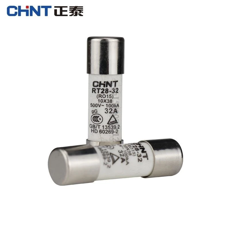 Ceramic Fuse CHINT RT28-32 RO15 10X38 RT28 63 RO16 14X51 500V 2A 10A 16A 20A 25A 32A 40A 50A 63A Fuse Fusible Core Kit