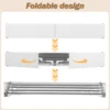 Folding Clothes Hanger Stainless Steel Laundry Drying Rack Wall Mount Travel Indoor Balcony Towel Bar Collapsible Drying Rack 3