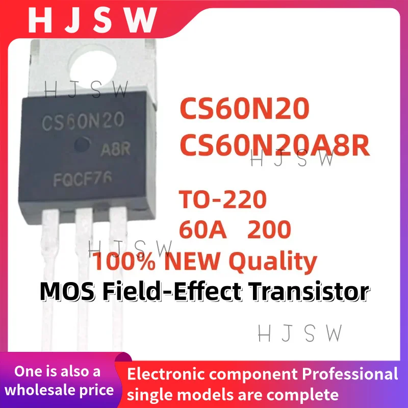 10/20/30PCS 100% Brand New and Quality CS60N20 CS60N20A8R 60N20 TO-220 60A 200V MOS Field-Effect Transistor 1