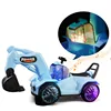 Children Sliding Excavator Full Electric Digging Excavator Boy Toy Hook Machine Engineering Vehicle Car Kids classic 1