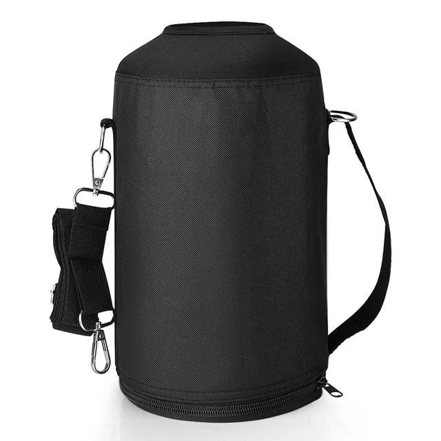 Portable Sports Water Bottle Holder Carrier Bag 64oz 128oz with Shoulder Strap Pouch Thermal Vacuum Mug Sleeve Protective Cover