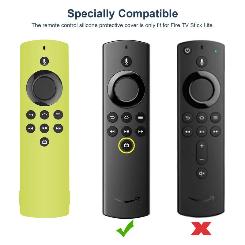 New Silicone Remote Control Case For Fire TV Stick Lite AMAZON FIRE TV Stick Soft Washable TV Remotes Control Protector Case 4