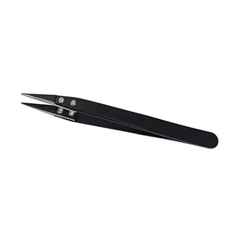 Tool Industrial Use Reverse Tweezers Ceramic Tweezers High Temperature Laboratory Work Hobbies Solder Resistant Durable