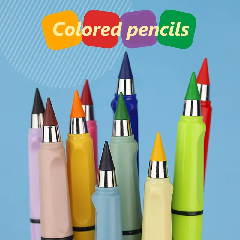 Unlimited Writing Drawing Pencils No Ink Novelty Eternal Pen Art Sketch Painting Tools Kid Gift School Supplies