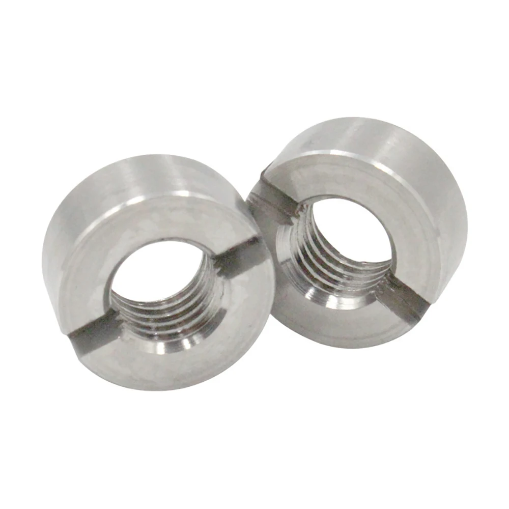 2pcs~10pcs 304 Stainless Steel Slotted Round Nuts End Face Groove Round Nut M3 M4 M5 M6 M8 M10 M12 round coupling nuts