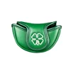 Small Mallet Headcover Four Leaf Clover Golf Putter Covers Head Cover Magnet Close PU Protect Covers Golf Accessories 6