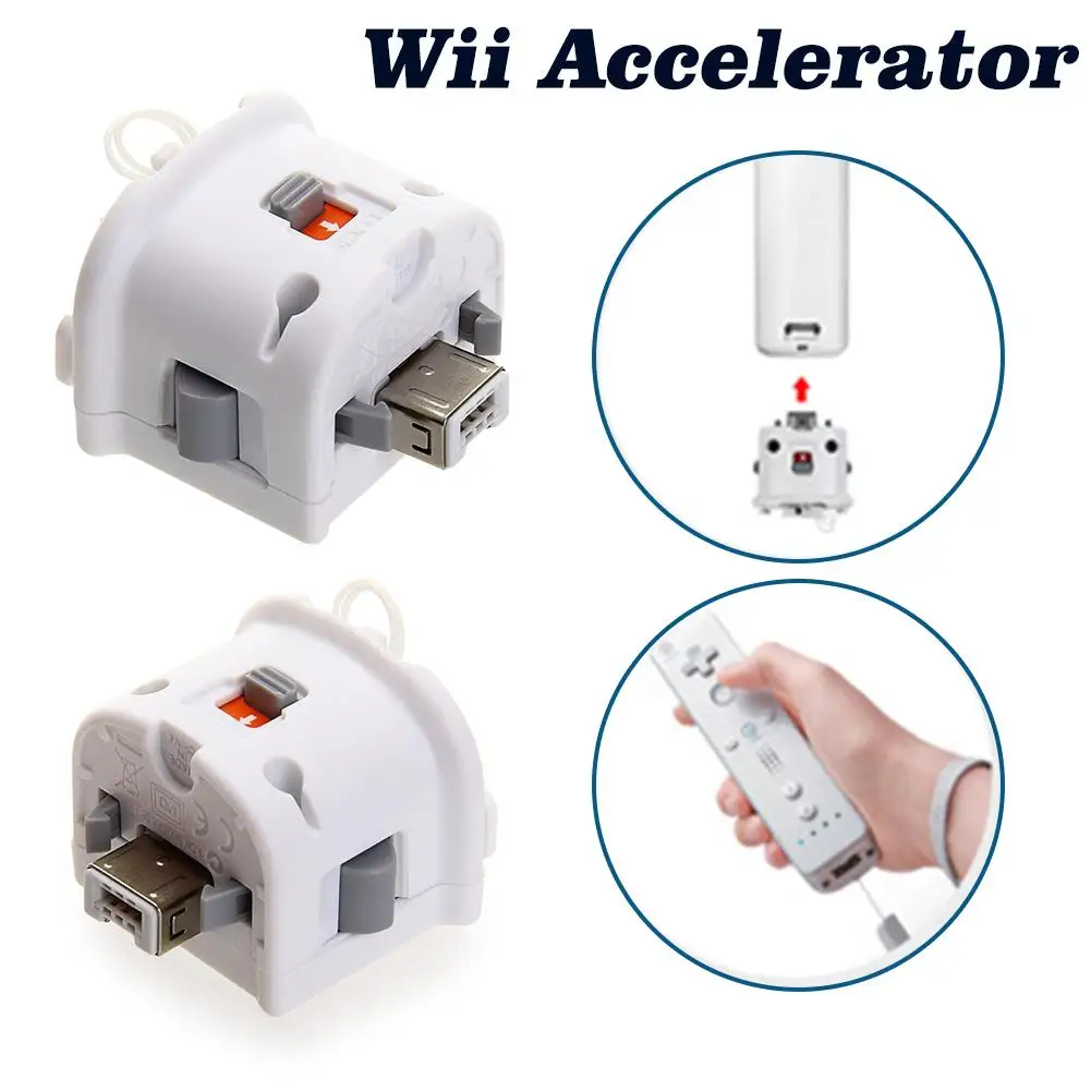 Motion Plus Adapter Sensor Vibration Enhancer for Nintendo Wii Console Remote Wireless Wiimote Controller A8S7