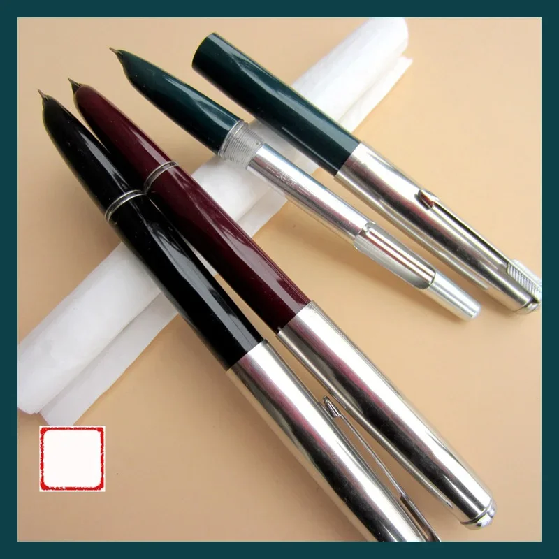 10pcs/lot Hero 616 0.5mm Iridium Nib Steel Fountain Pen with Length 13.4cm Mix Colors Pens Free Shipping 3