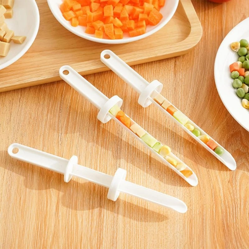 

QX2E Manual Sausage Stuffer Food Corer Filler Tube Tool Filling Cores Injector Food Corers Kitchen Food Grade Food Stuffers