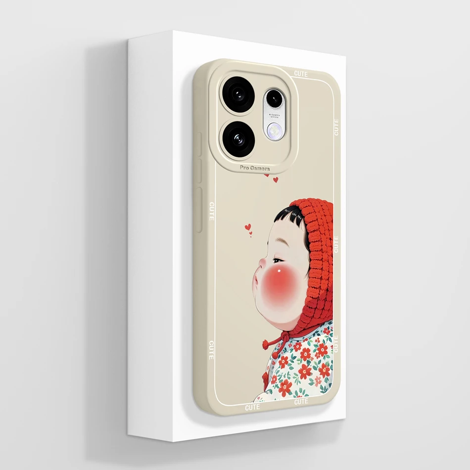 Elegant Chinese Ink Floral Soft Silicone Phone Case - Full Coverage Bumper Protection