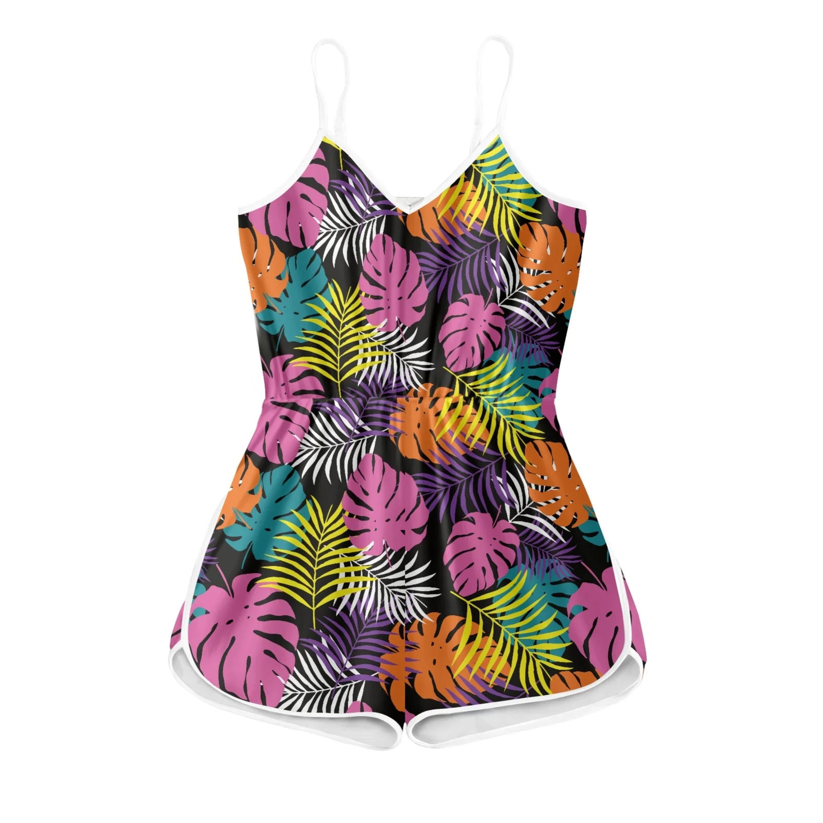 

Polynesian Tribal Hawaiian Totem Tattoo Hawaii Prints Tropical Palm Leaf Sleeveless Must-Have Summer Beach Photo Outfits Luxury