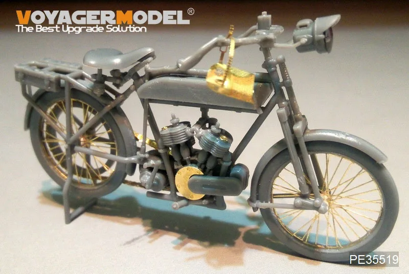 보이저 모델 PE35519 1/35 WWI 프랑스 푸조 1917 750cc 사이클 오토바이, MENG HS-005 오토바이 없음
