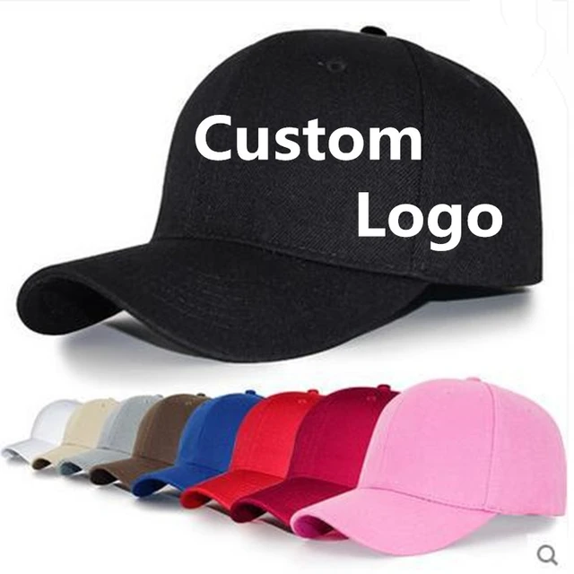 Adult solid plain cotton baseball cap Custom logo men sports hats  Adjustable Women's cotton trucker caps snapback hats - AliExpress