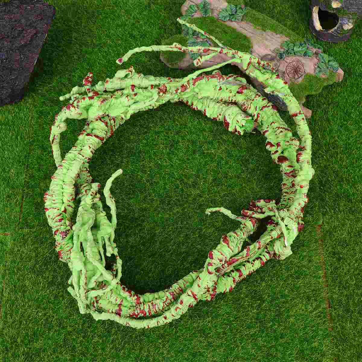 

Reptile Vine Small Animals Habitat Forest Bend Branch For Lizard Landscape Simulation Plant Rattan Pet Box Decor