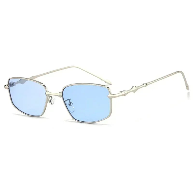 Vintage Rectangle Glasses Frame Women Metal Small Squre Shape Eyewear Clear Optical Eyeglasses Transparent Lens Spectacle
