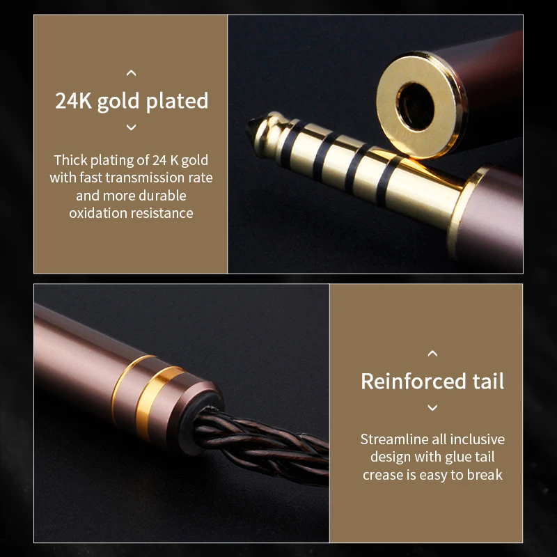 변환 케이블 밸런스 2.5/3.5/4.4mm 남성-2.5/3.5/4.4mm 여성 HiFi 연결 케이블 어댑터 용 무손실 전송